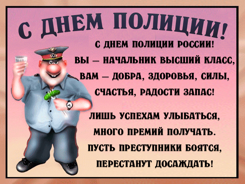 День Полиции В России Поздравления Прикольные